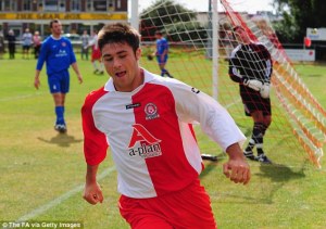 Austin playing for Poole Town in 2008.